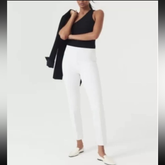 SPANX Pants - NWT Spanx Ankle Slim Straight Pant Ultimate Opacity Technology White multi-sizes